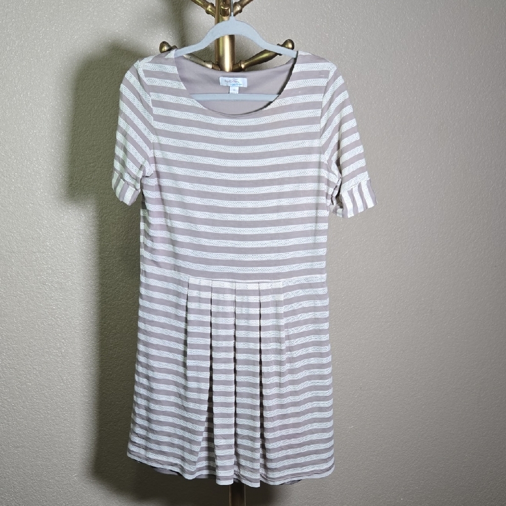 Chic Striped Gray Dress